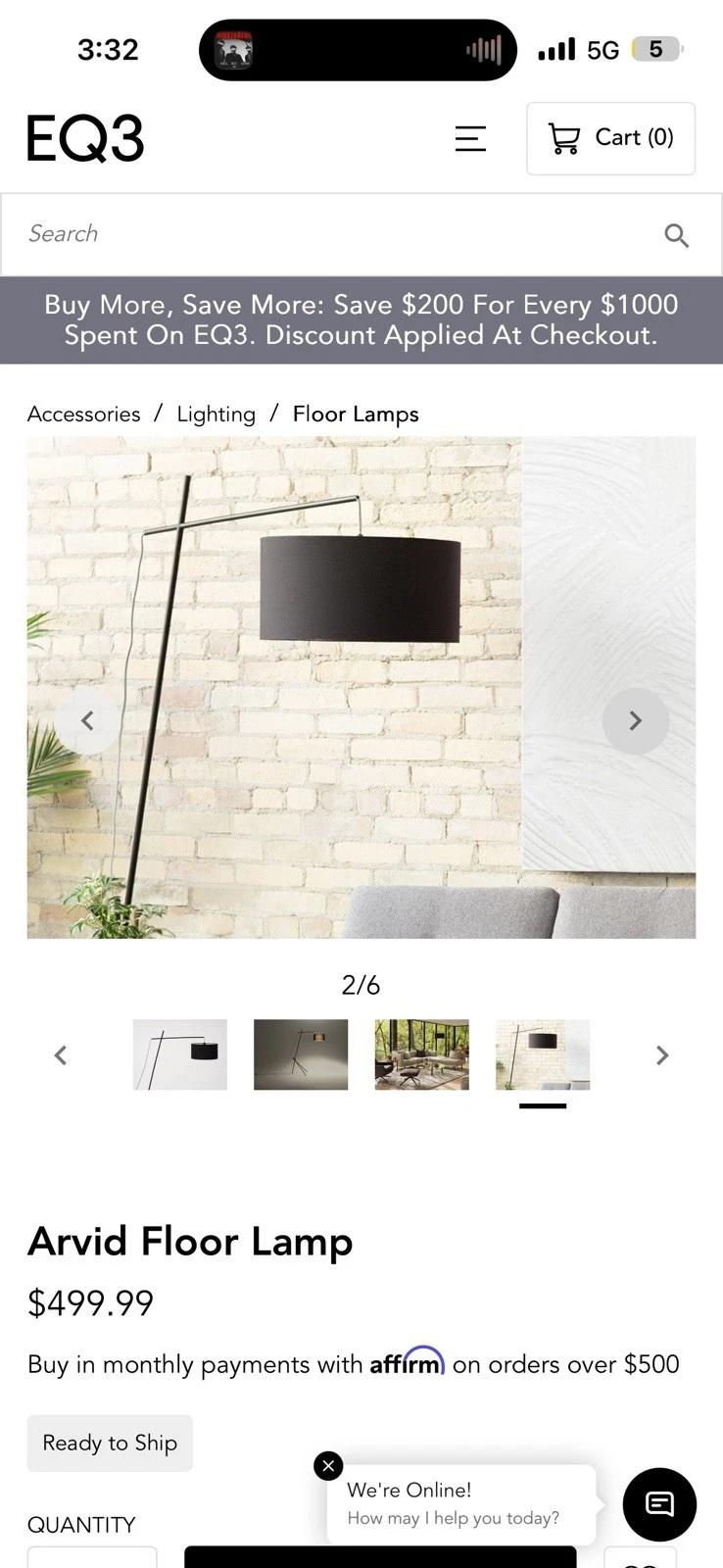 EQ3 Arvid Floor Lamp - Thumbnail 4