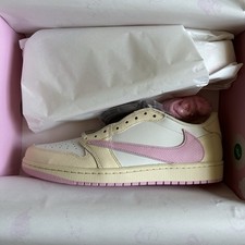 Talla 10 - Jordan 1 Retro Bajo OG SP Travis Scott Rosa Tímido IQ7604-100