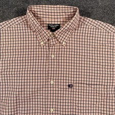 Vintage Y2K Ralph Lauren Short Sleeve Button Shirt Mens XL Oversized Plaid Check