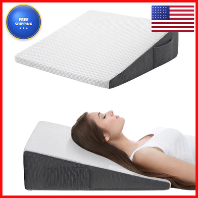 Cozymaker 7.5 Bed Wedge Pillow For Sleeping After Surgery Back Support Leg