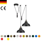 Vintage Pendant Light 2 Head Ceiling Light Pendant E27 Living Room Cafe Bar