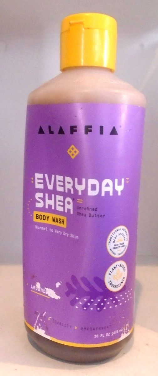 Alaffia Everyday Shea Body Wash Lavender 16 oz