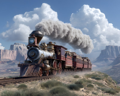 8x10 Train & Railroad Art Print - 370984568