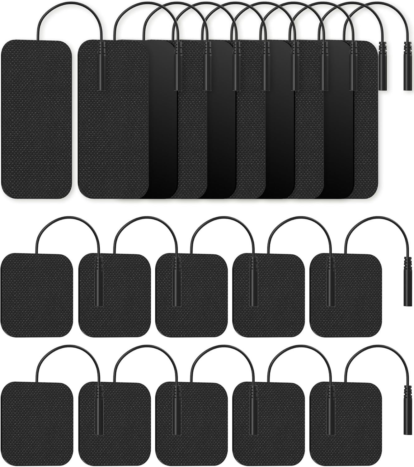TENS Unit Replacement Pads,  Reusable Self-Adhesive Electrodes Pads 20 Packs 2X2