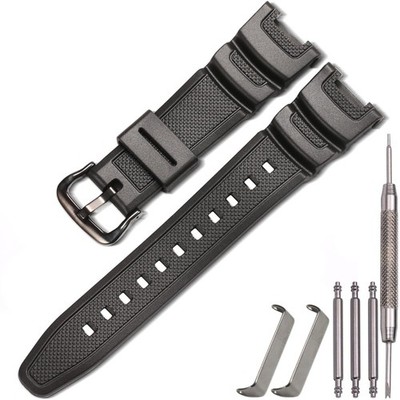 Harz Uhrenarmband kompatibel mit Casio SGW100 wasserdichte Sport Watch Strap ...