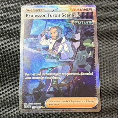 Pokémon Professor Turo's Scenario 257/182 SV04 Illustration Rare Holo Trainer