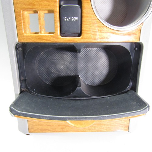 2008-2013 Toyota Highlander Wood Center Front Console Trim Cup Holder Middle - Picture 4 of 7