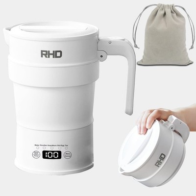 Travel Foldable Electric Kettle, 700ML Hot Water Kettle with Multifunctional ...