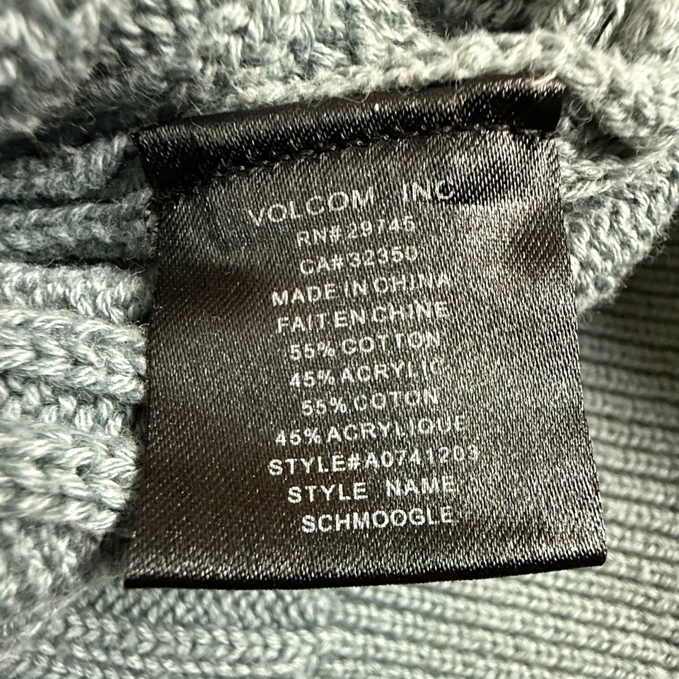 Volcom Multicolor Striped Cable Knit Crew Sweater — Preowned Women’s - Image 4 of 4