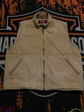 VTG Wrangler Hero Vest Large Men Sherpa Lined, Corduroy Collar