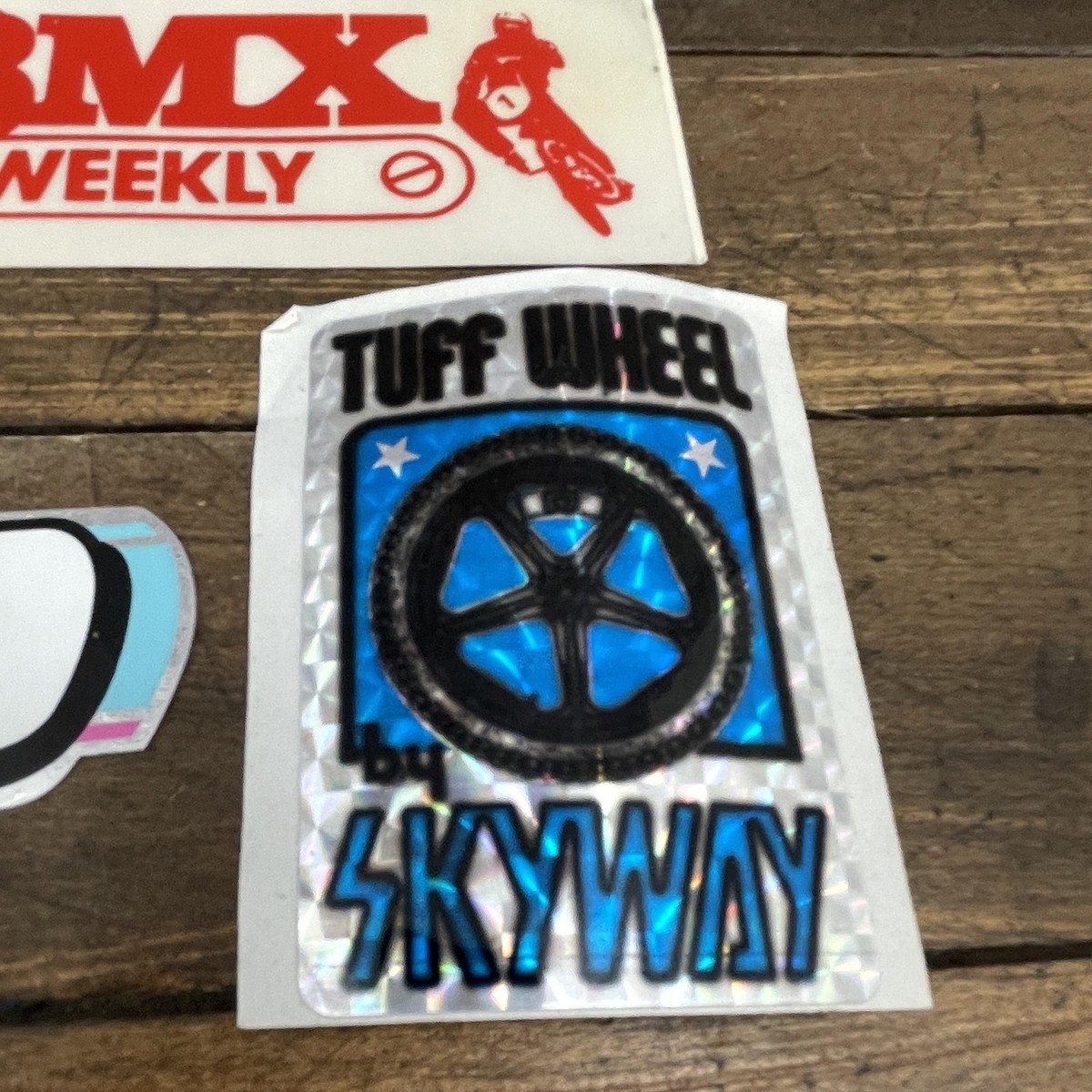 Vintage BMX Decal Lot Tuf Neck Vans A'ME Skyway 80s BMX Weekly