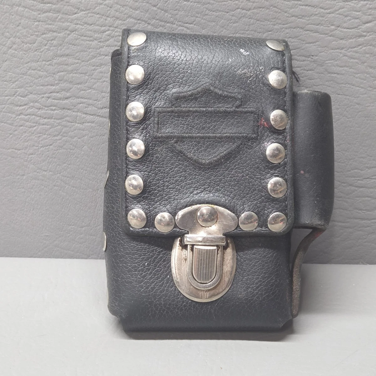 harley davidson tobacco pouch Cigarette Case Davidson Lighter Pouch Harley-Davidson Leather Tank Panel w/