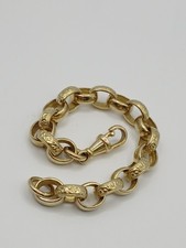 9ct Gold - Baby/Kids Belcher Bracelet - 16.16g - 6.6" - 7.5mm links - Beautiful!