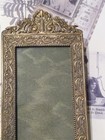 Antique Vintage French Ormolu Brass Small Picture Photo Frame Easel Tabletop  — photo 6