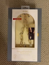 Artikl Universal Crossbody Phone Strap Plastic ivory and gold covered chain NEW