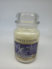 Image of Yankee Candle Midnight Jasmine Large Jar 623g Housewarmer BN Floral Scent