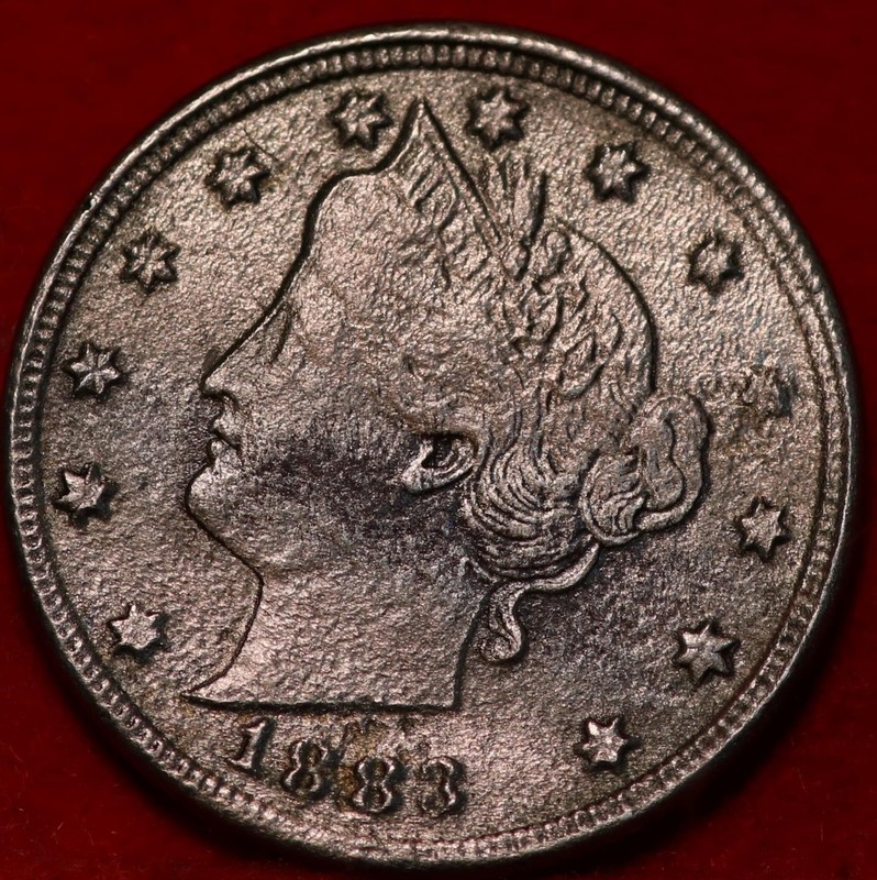 1883 With Cents Philadelphia Mint Liberty Nickel