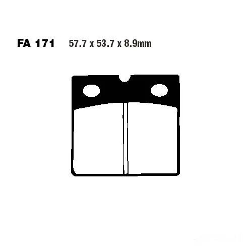 Bremsbelag BremsbeläGe EBC FA171HH Vorne FüR BMW R 100 RS 2 Monolever 1989-1992-image