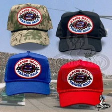 Raise Hell Praise Dale Earnhardt Trucker Hat Retro Mesh Rope Cap NASCAR Patch