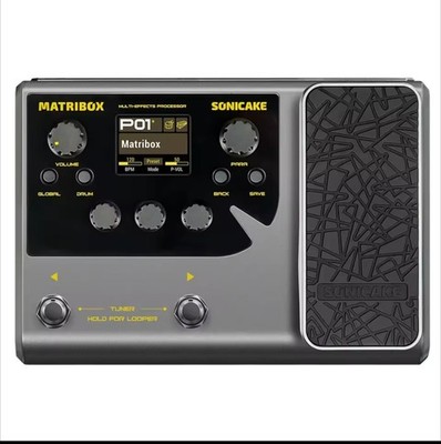 Gitarren Effektpedal Multi-Effekte Sonicake Matrixbox 140 Effekte 198 Presets IR