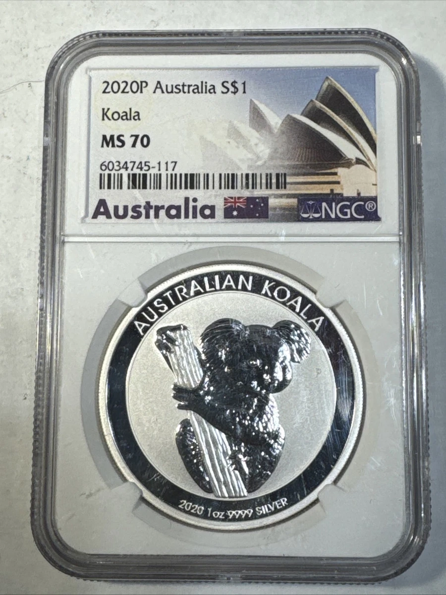 Australian Koala MS 70 Graded 1 oz Precious Metal Content per Unit