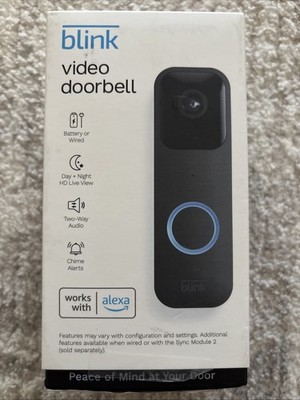 Aazon.co: Blink Video Doorbell + Sync odule 2 - Two-way audio, HD