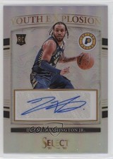 2021 Select Youth Explosion Signatures Silver Prizm Duane Washington Jr Auto 0c6