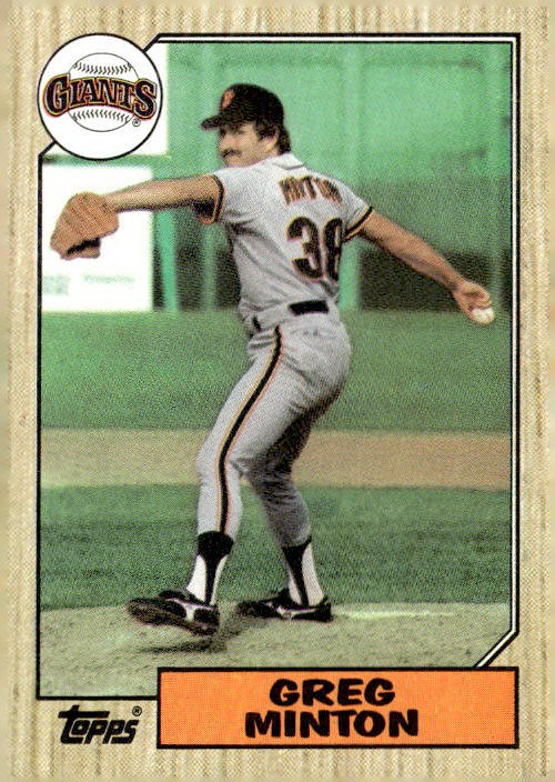 1987 Topps #724 Greg Minton