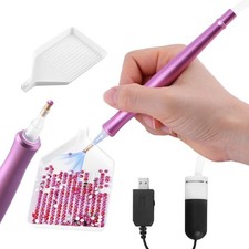 Electric Diamond Art Painting Pen - Vacuum Diamond Art Pen Rechargeable with Sto