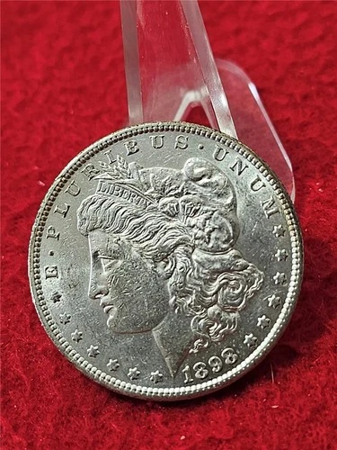 1898-S HIGH GRADE AU MORGAN SILVER DOLLAR       YOU VS ME              #MF-T1236