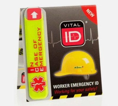 (ICE) Vital ID Notfall Schutz Kontakt Helm Radfahren Reiten Arbeiter