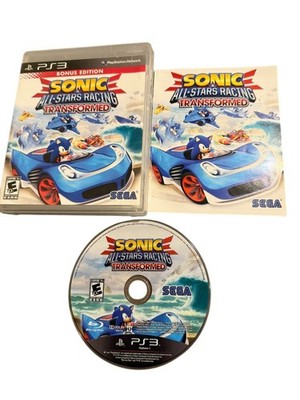 Sonic & All-Stars Racing Transformed Bonus Edition PS3 Video Game Multiplayer