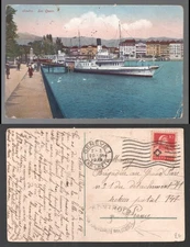 Switzerland 1918 Military Control 3 Geneva Postcard