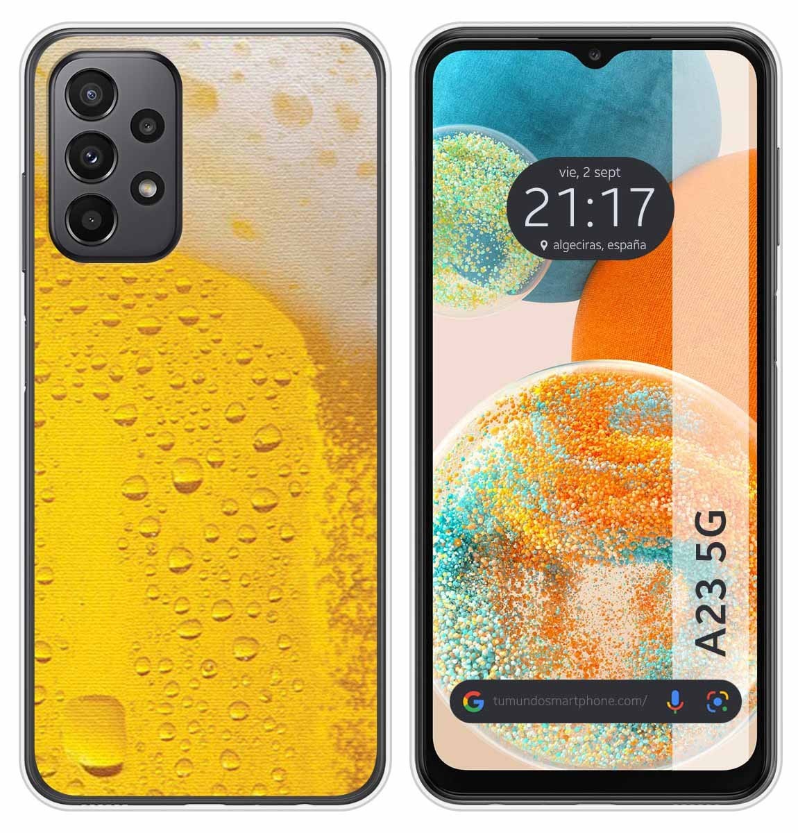 Custodia In Silicone Per Samsung Galaxy A23 5G Design Birra Disegni