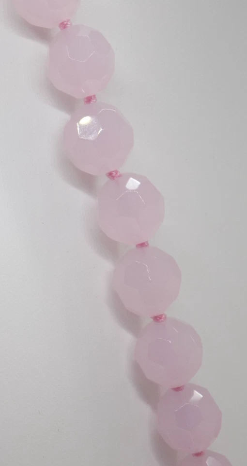 Collar de cuentas de cuarzo HEIDI DAUS esmalte negro rosa estrás concha marina 17"+-27" Foto 3 de 4