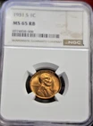 1931 S US Lincoln 1c Key Date NGC MS65 RB (Red Brown)