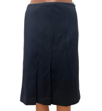 GUNEX by BRUNELLO CUCINELLI size DE 36 I 42 US 6 S WOOL skirt black midi