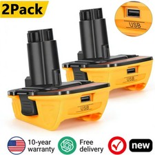 2Pack 18V To 20V MAX DCA1820 Adapter Converter For DEWALT 20 Volt Li-ion Battery