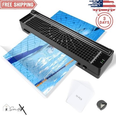 Newly improved 9  Laminator Machine Kit - w/ Sheets, Corner Rounder Fast Warm Up