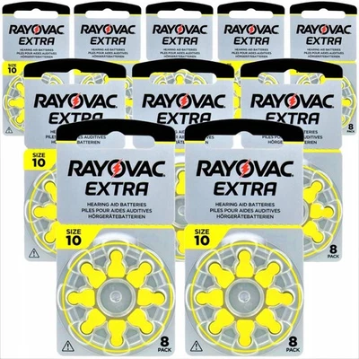 Rayovac Piles Pour Appareils Auditifs 10 Taille 10 Zinc-Air 1,45V - Photo 1/4
