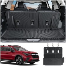 Cargo Mat with Backrest Mats for 2019-2024 2025 Subaru Ascent 7/8 Passenger A...
