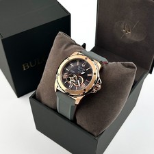 Bulova Marine Star Rose gold Dial 98A228 Automatic Men's Watch Free Shipping 