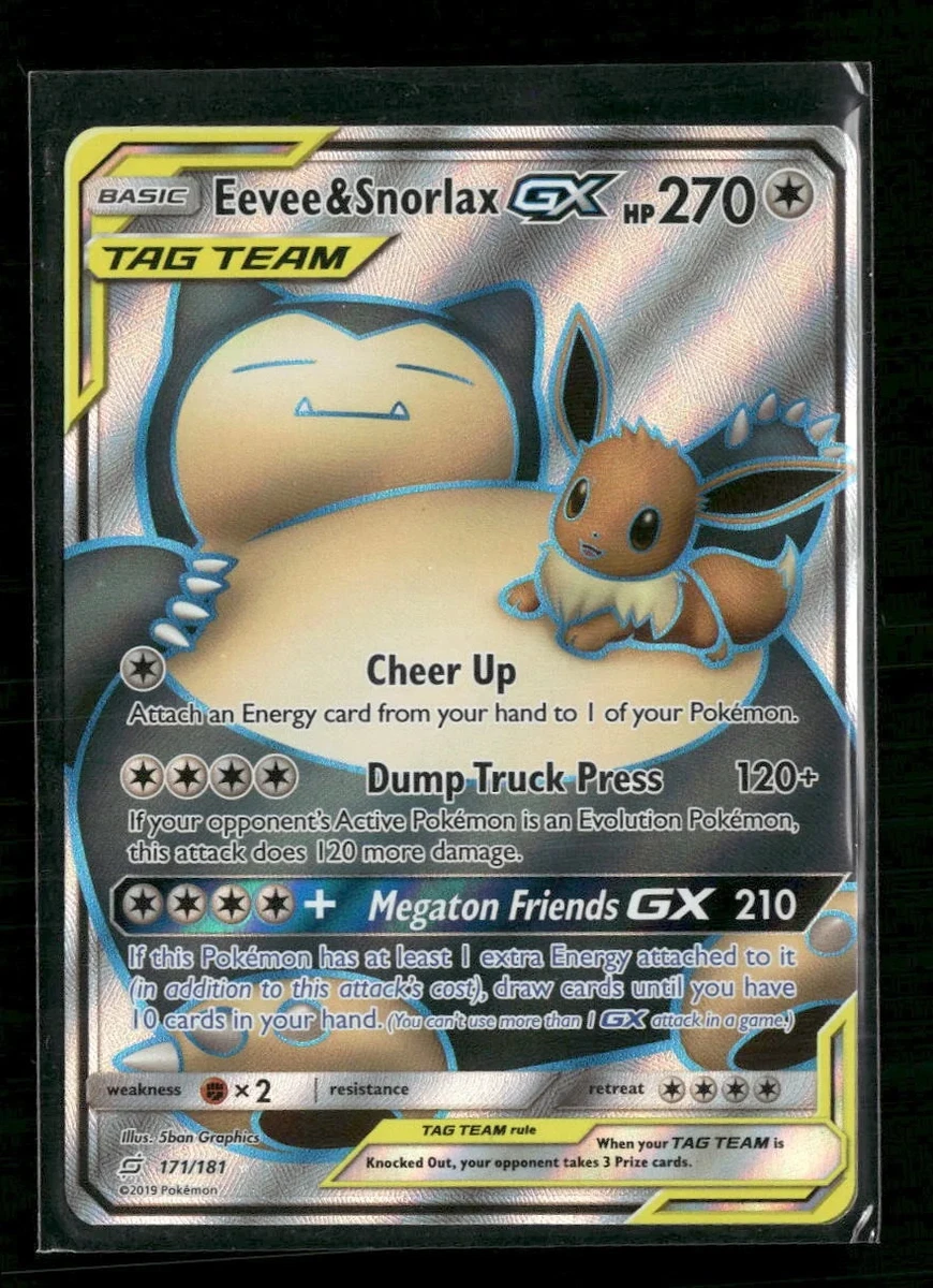 Eevee & Snorlax GX 171/181 Sm-Team Up for sale | eBay
