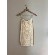 Abercrombie Fitch Floral Print Spaghetti Strap Mini Dress Smocked Back Small