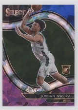 2020 Select Courtside Blue White Purple Cracked Ice Prizm Jordan Nwora #262 bj6
