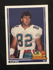 🏈 1991 Upper Deck Rookie Force Scott Miller #619 RC Rookie Card ⚡🔥💎