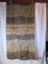 Shower Curtain For the Animal Lover Brown Combined Prints All Over with Hooks 