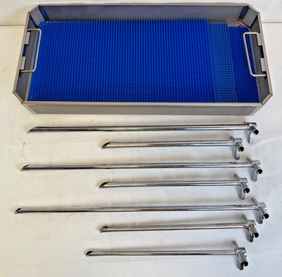 Set of 7 Karl Storz 12060A/B/C/D/E/F/H Roberts-Jesberg Esophagoscope Set w/ Tray