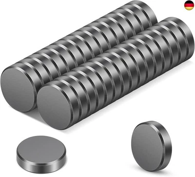 Wukong 30 Stück Starke Magnete für Magnettafel, 18×5mm Schwarz Magnete Wh