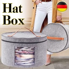 Hut Aufbewahrungsbox mit Deckel Runde Pop-Up-Hutboxen Faltbare Reise Hut Box DE
